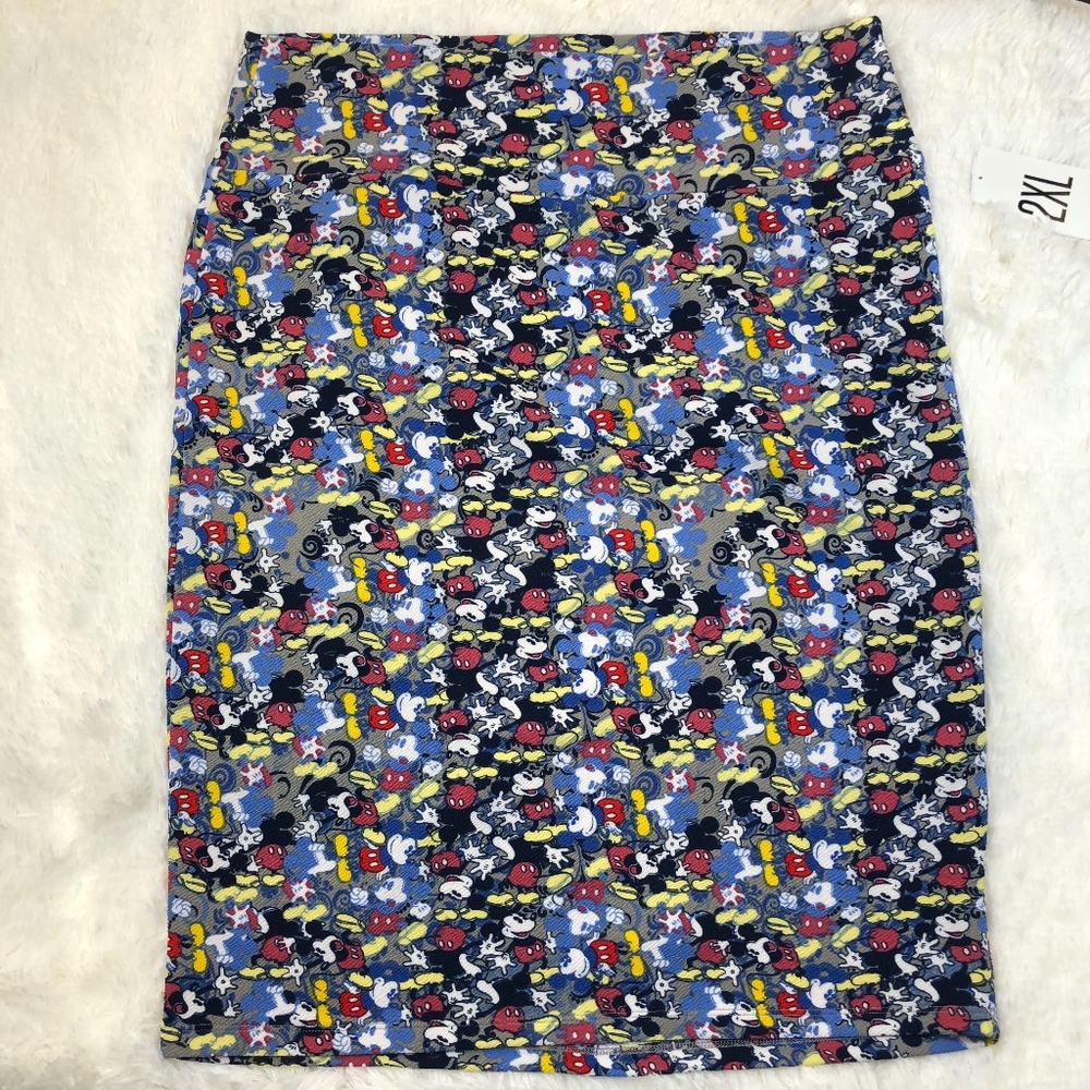 Lularoe Vintage Mickey Mouse Cassie Skirt Disney